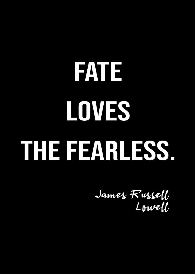 James R Lowell On Fate
