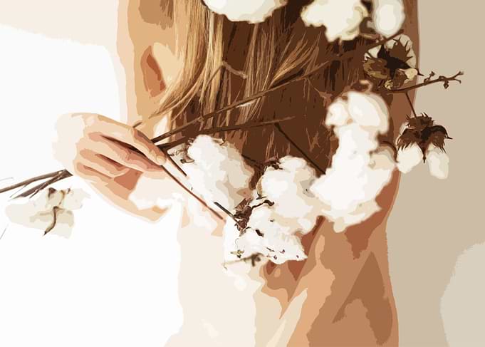 Nude with Blossom
