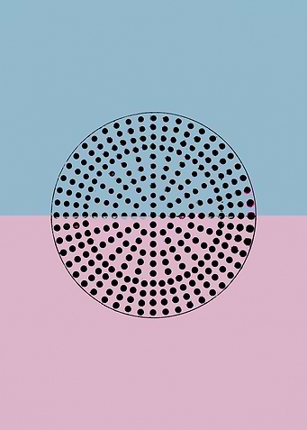 Abstract Sunrise Pink Blue