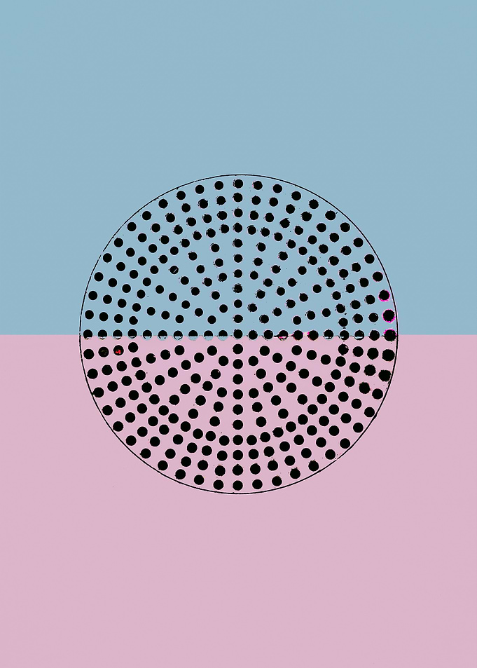 Abstract Sunrise Pink Blue