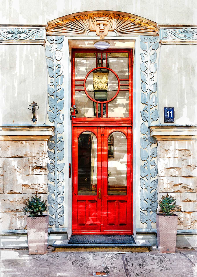 Vintage Old Door Latvia