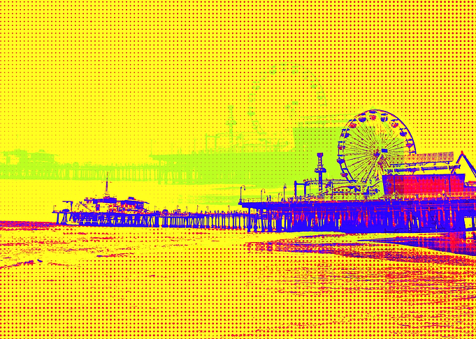 Yellow Pop Art Pier