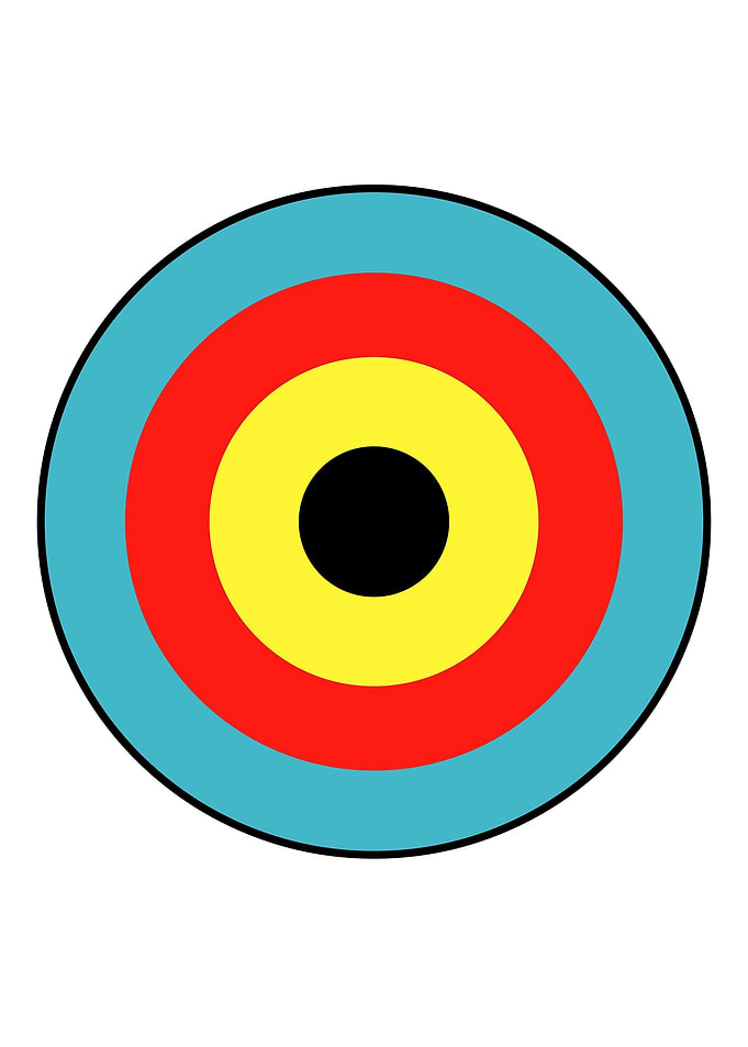 Isolated Archery Target