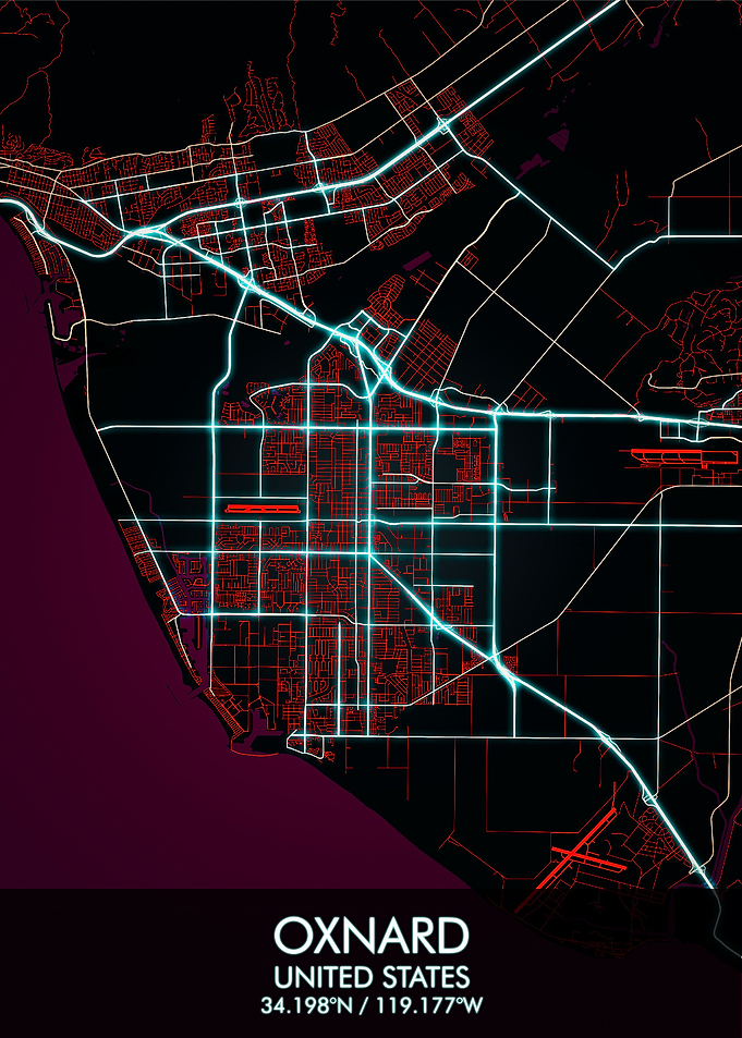 Oxnard US City Map
