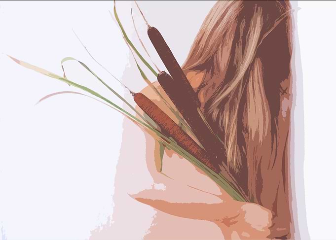 Nude with Reeds