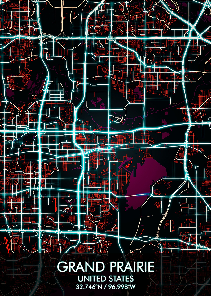 Grand Prairie Texas Map