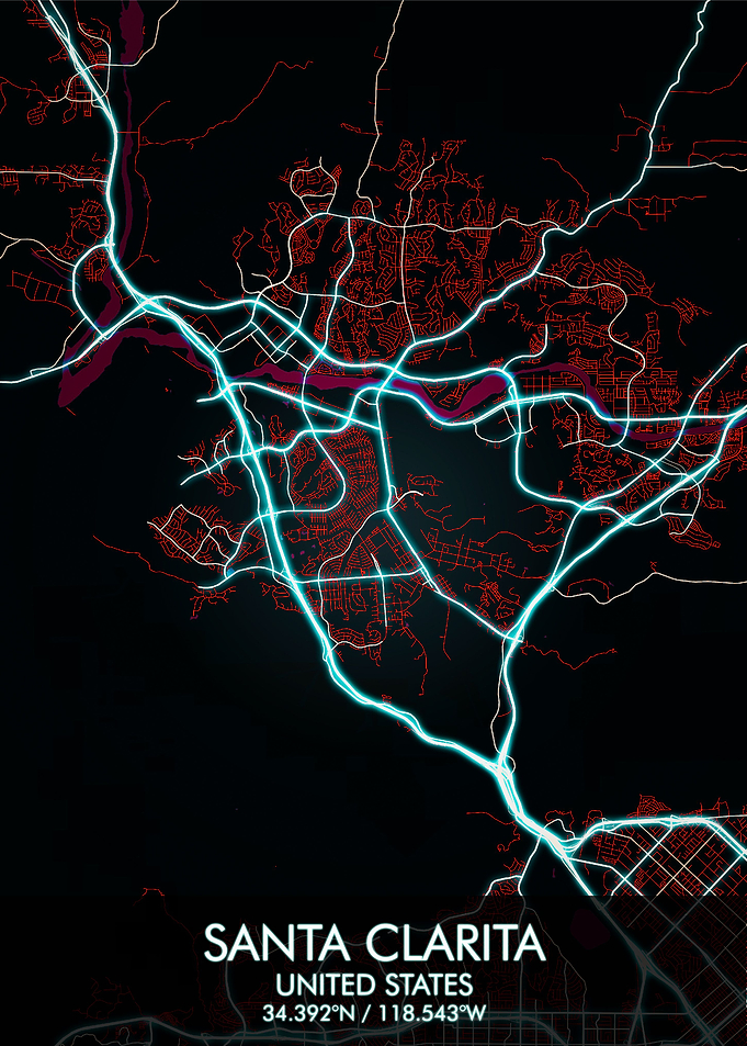 Santa Clarita city map