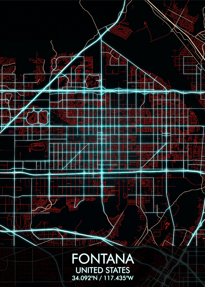 Fontana California Map