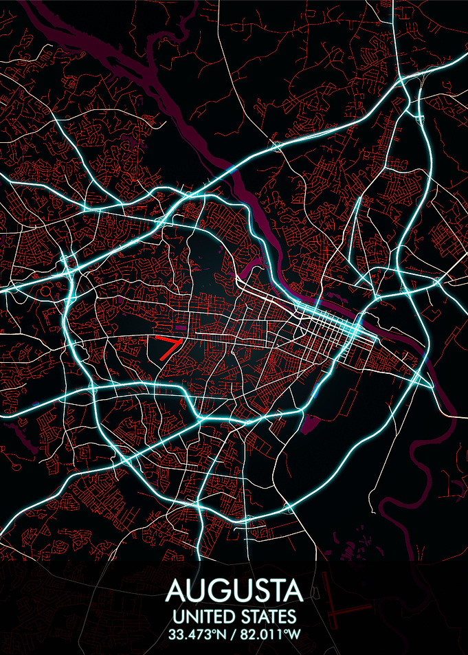 Augusta Georgia Map