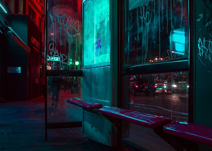 Synth City Bus Stop