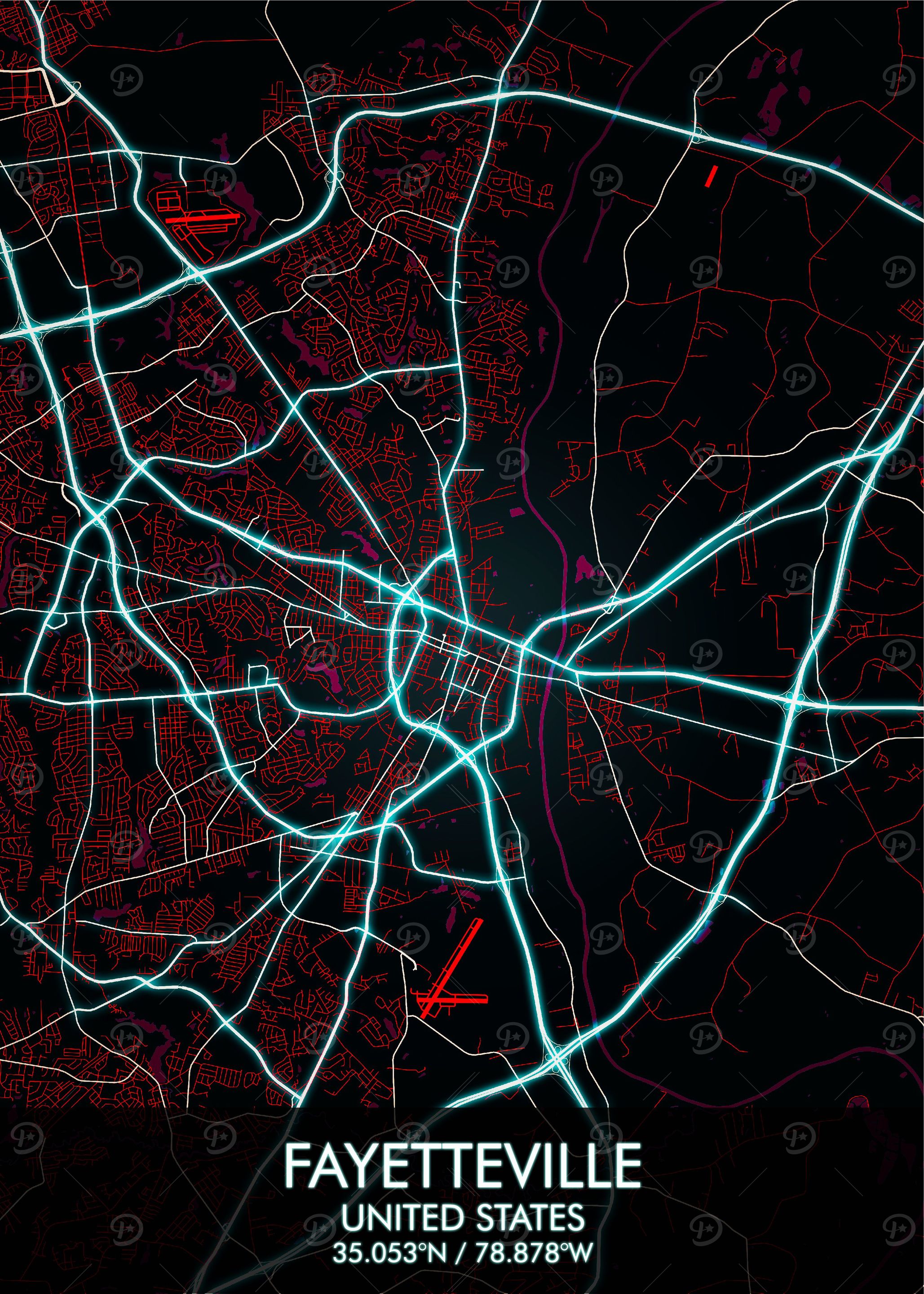 Fayetteville Map