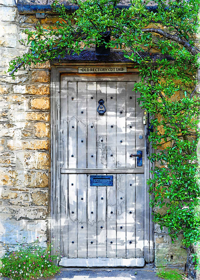 Vintage Grey Door Marker
