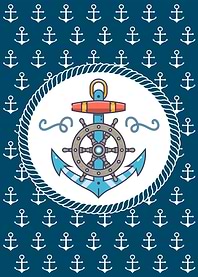 Ship Anchor with Wheel