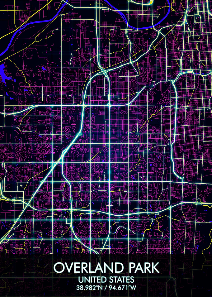 Overland Park Kansas Map