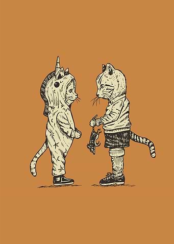 Cats in love