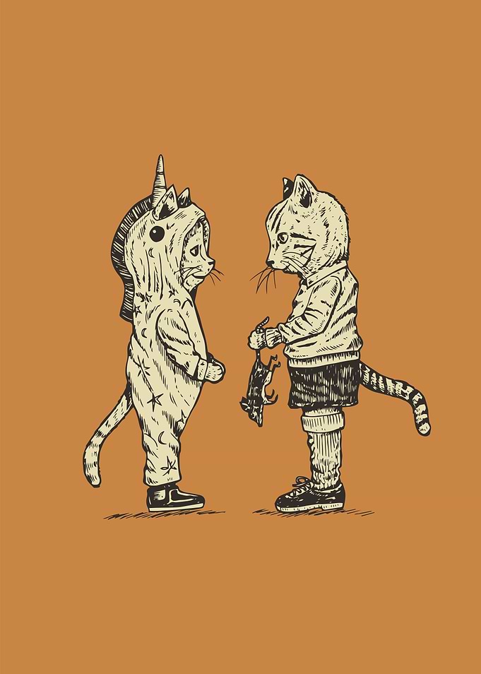 Cats in love