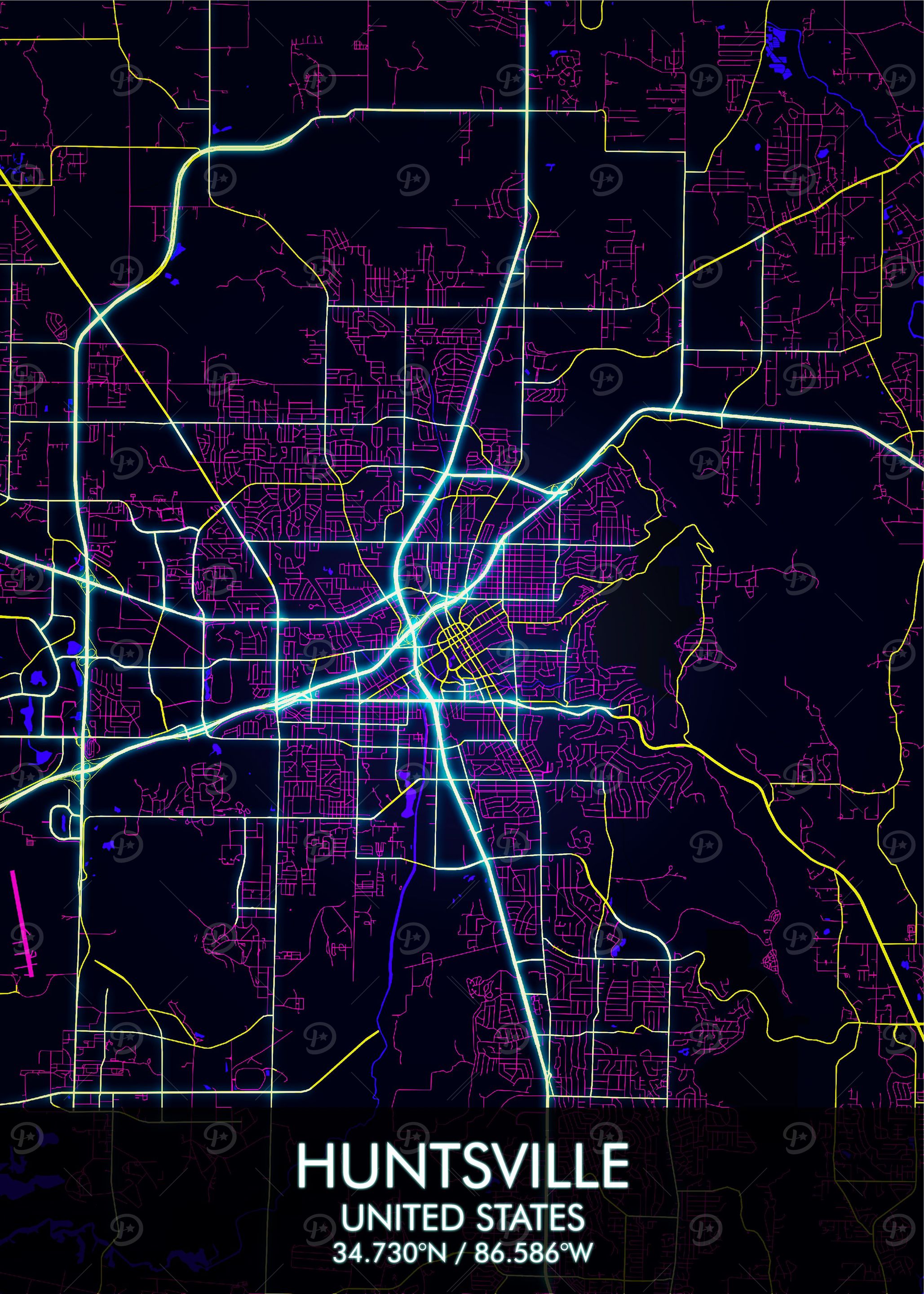 Huntsville Alabama Map