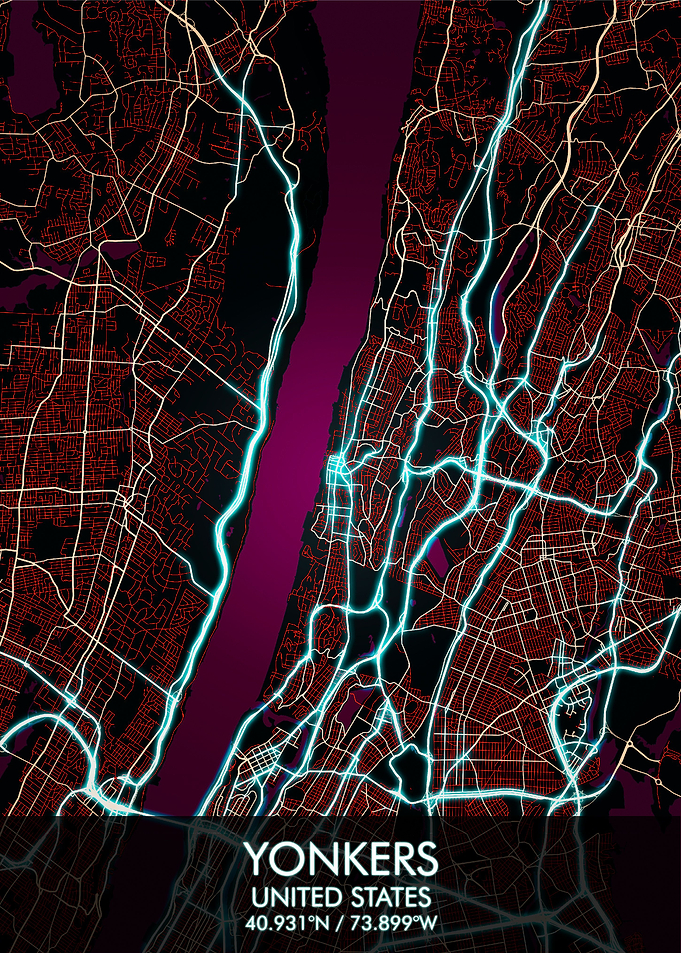 Yonkers New York Map