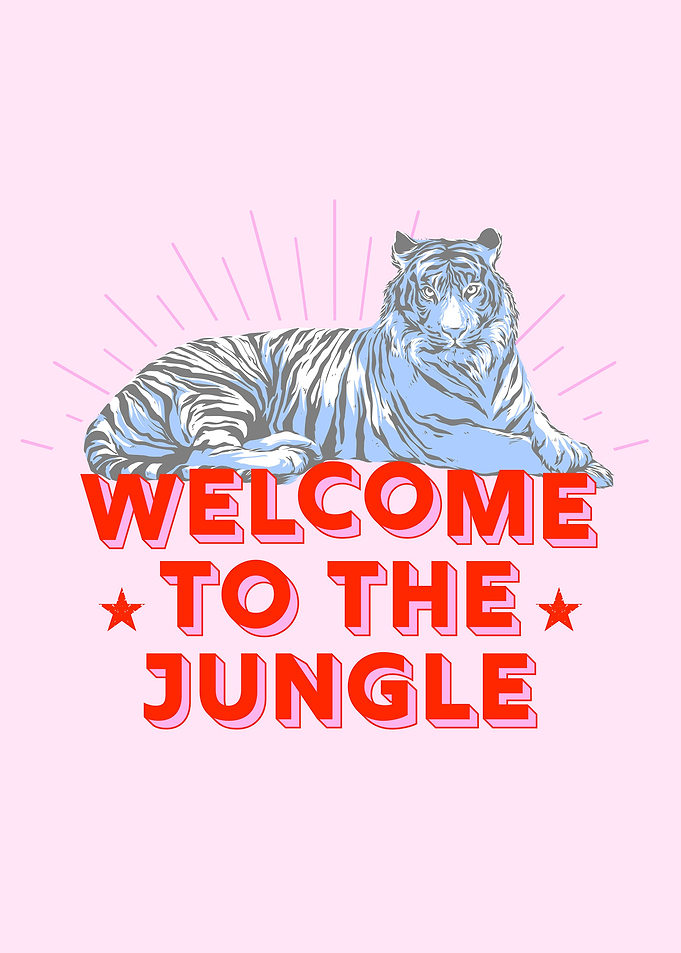 Retro tiger