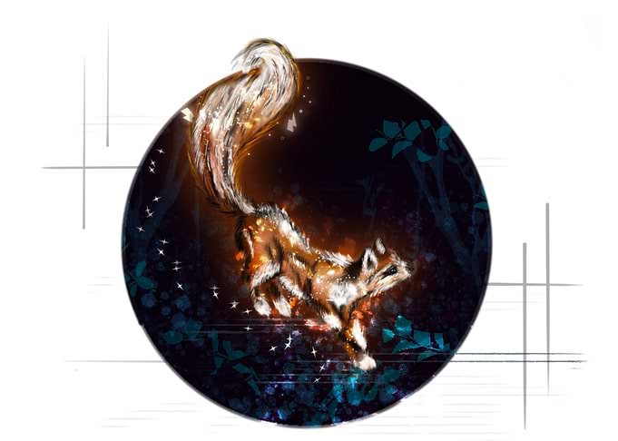 foxy drawing art