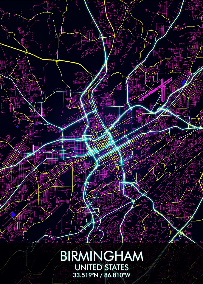 Birmingham Alabama Map