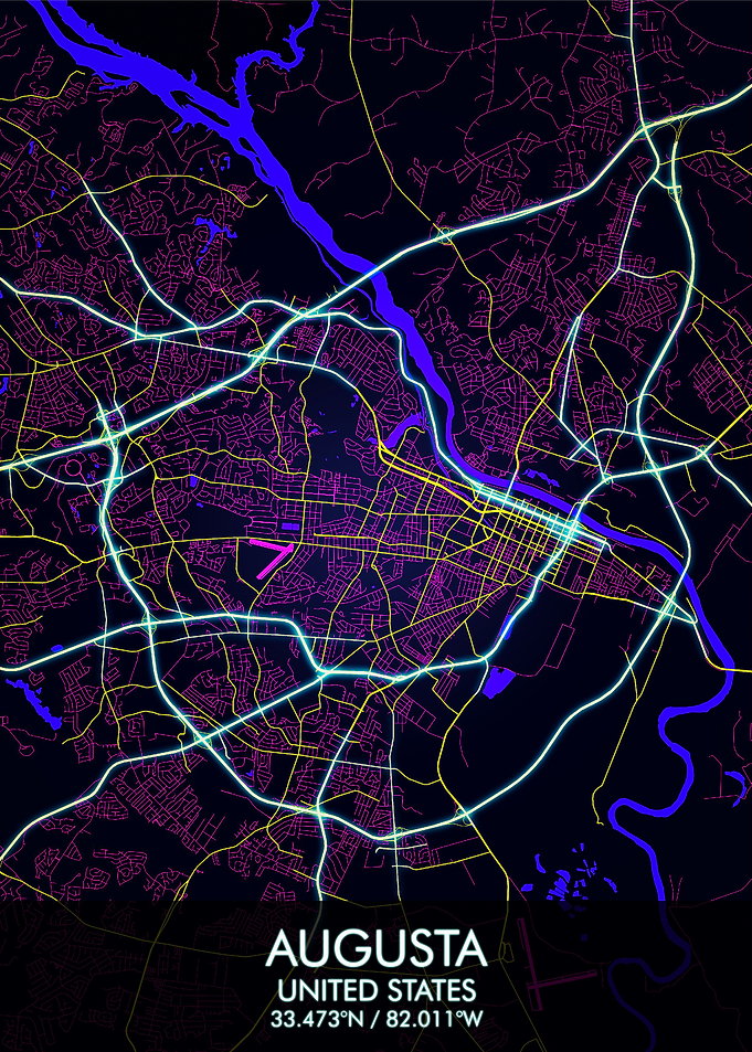 Augusta Georgia Map