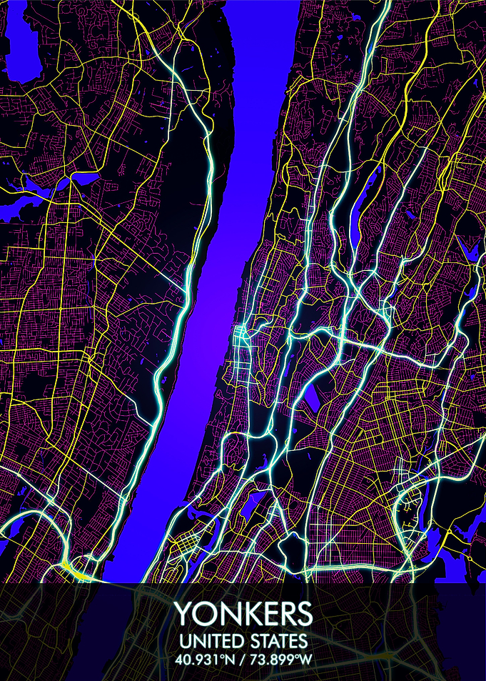 Yonkers New York Map