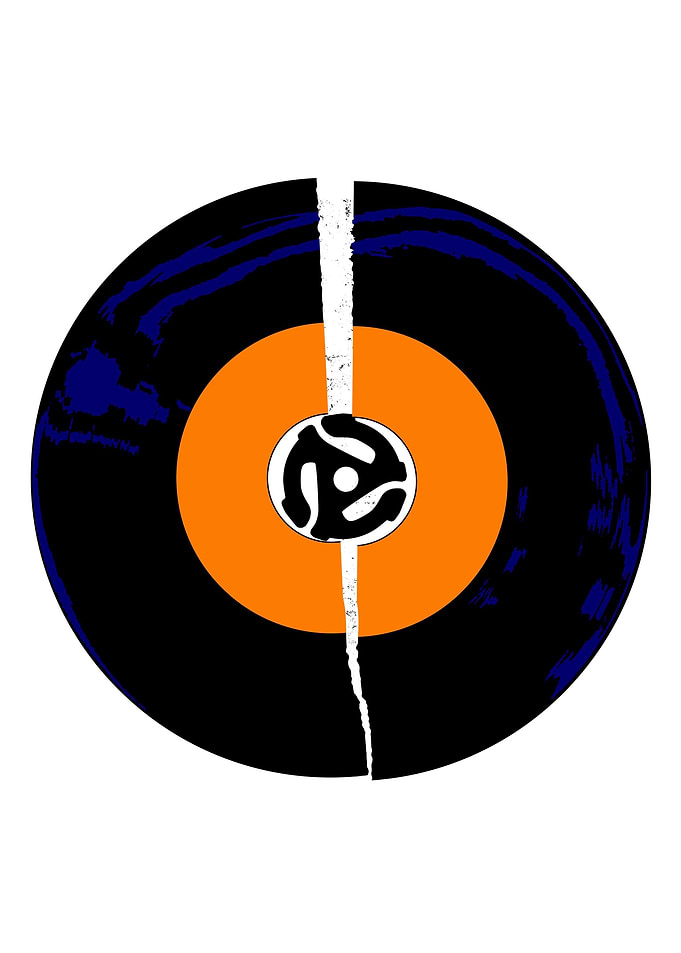 Broken 45 RPM Record