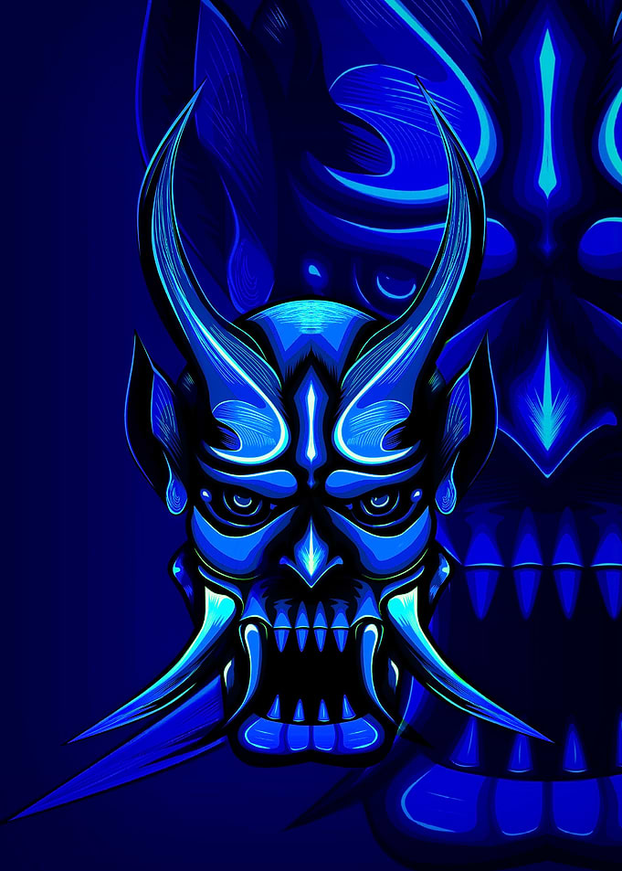 illustrarion face onimask