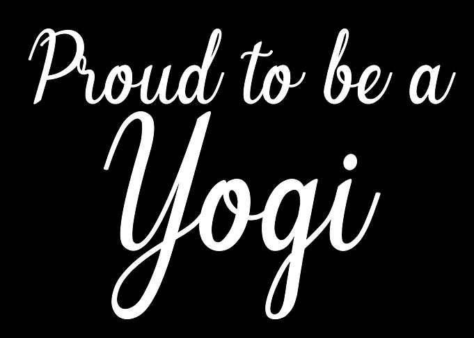 Proud to be a Yogi