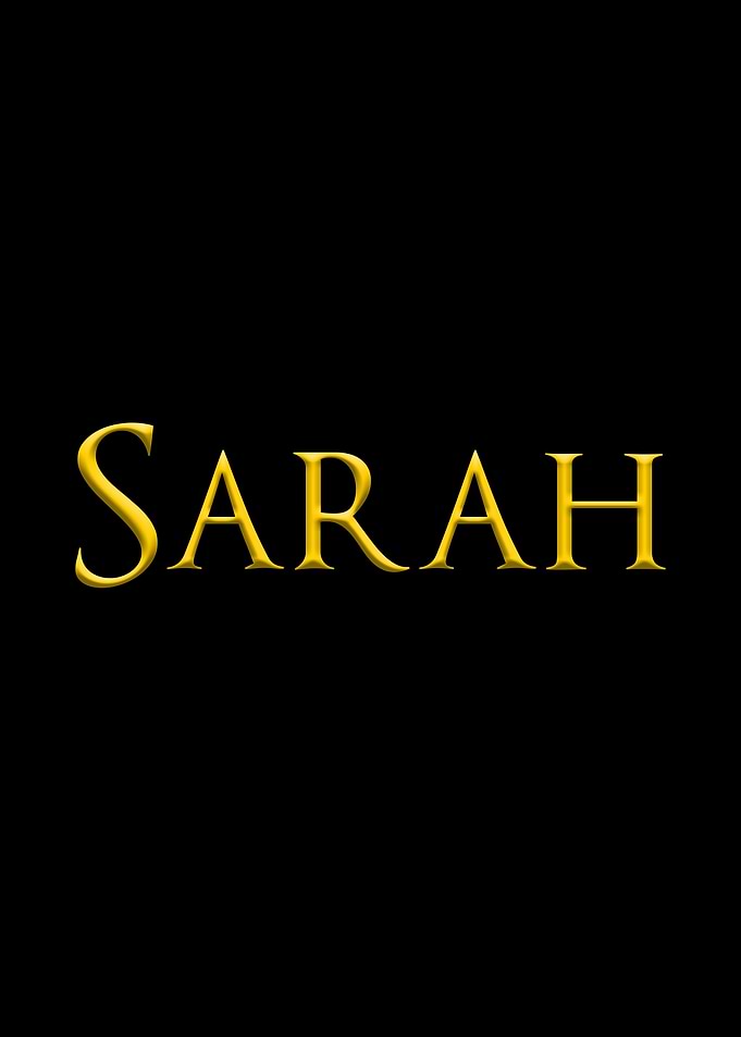Sarah Yellow On Black