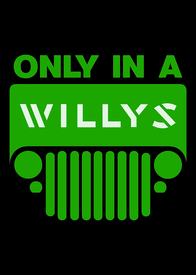 Only In A Willys Poster