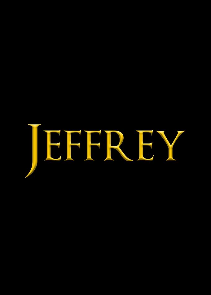 Jeffrey Yellow On Black