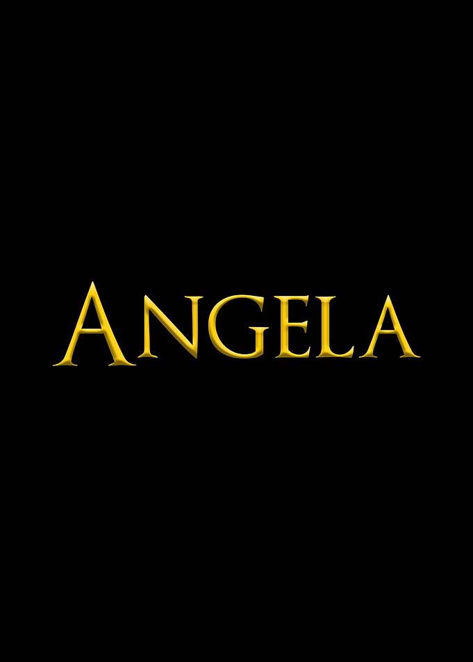 Angela Yellow On Black