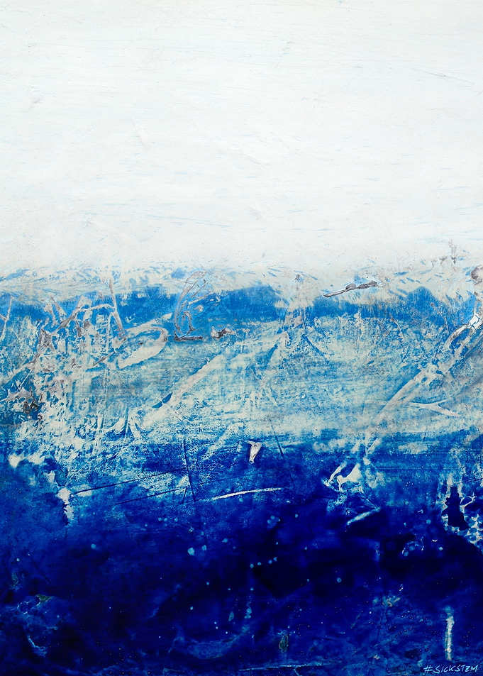 abstract scape 14 deepblue
