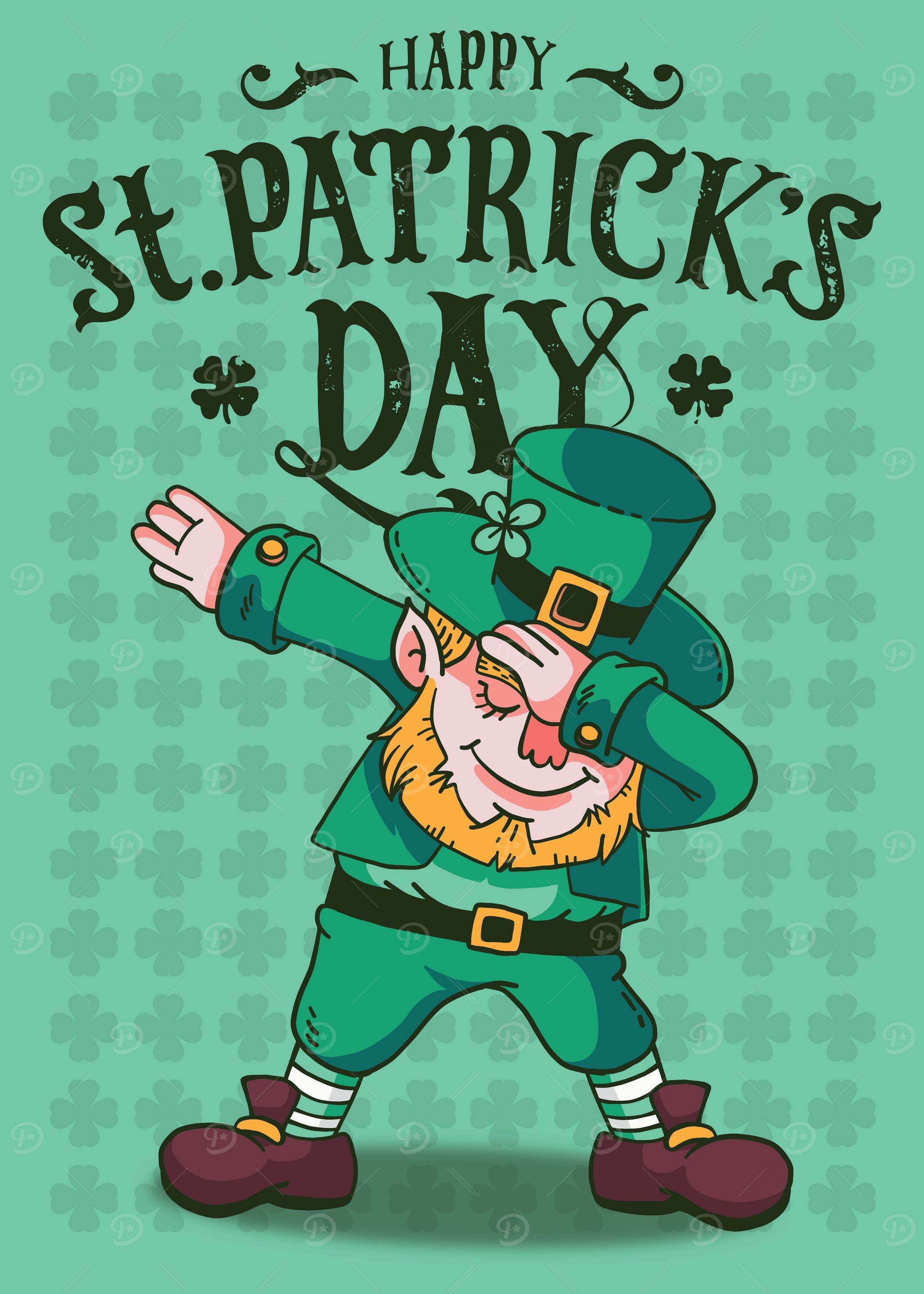 Dabbing Leprechaun