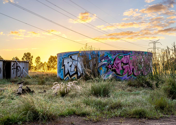 Colorful Water Silo