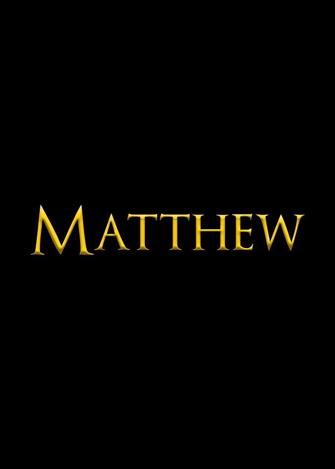 Matthew Yellow On Black