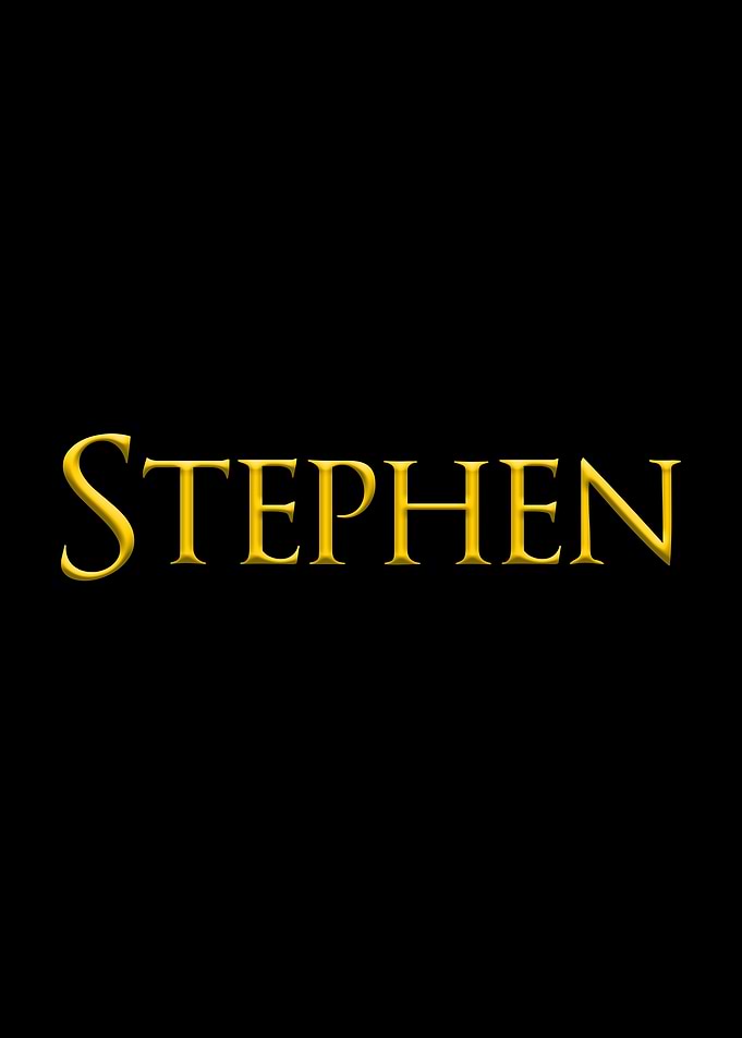 Stephen Yellow On Black