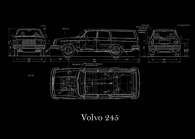 Volvo 245 Blueprint