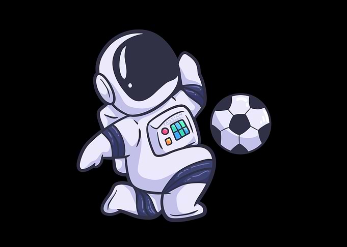 Astronaut Football Soccer