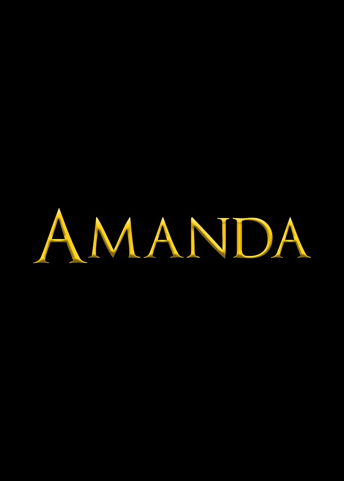 Amanda Yellow On Black