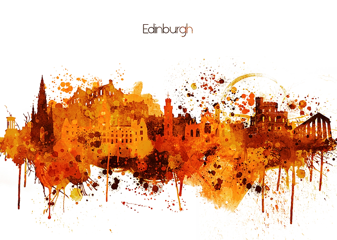 Edinburgh Scotland Skyline