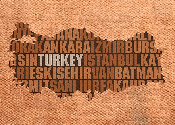 Turkey Country Word Map