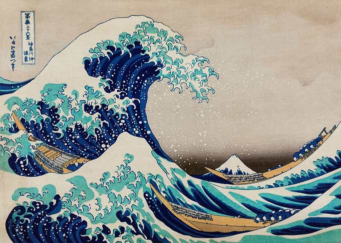 Massive Waves Japanese Art
