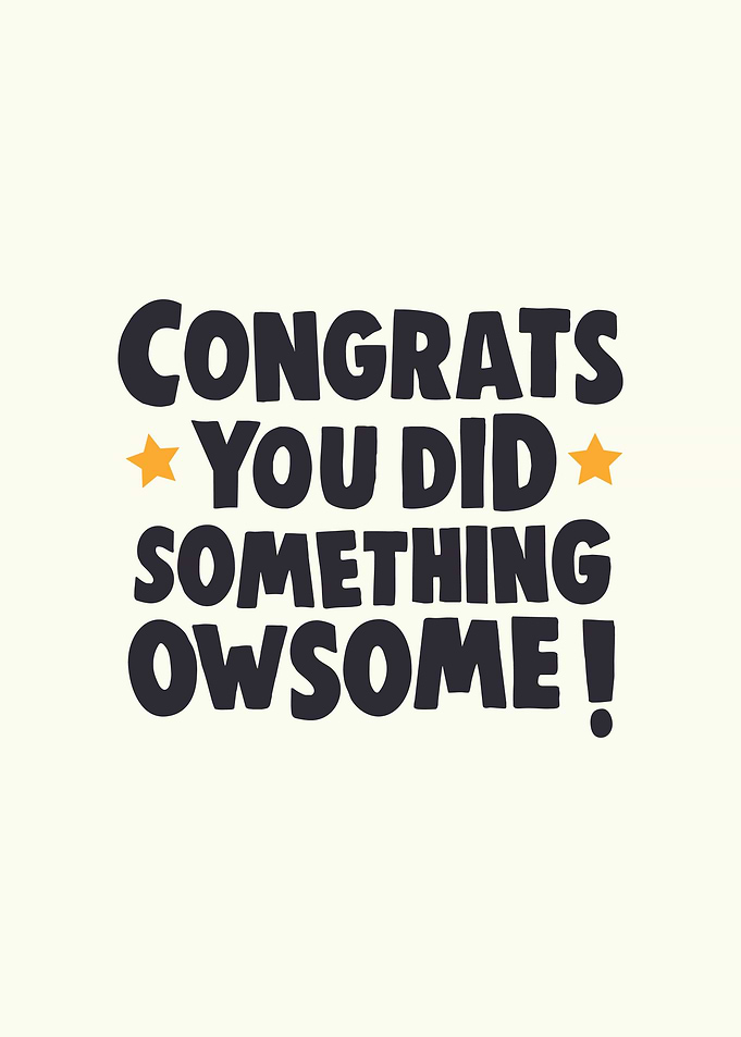 Congrats