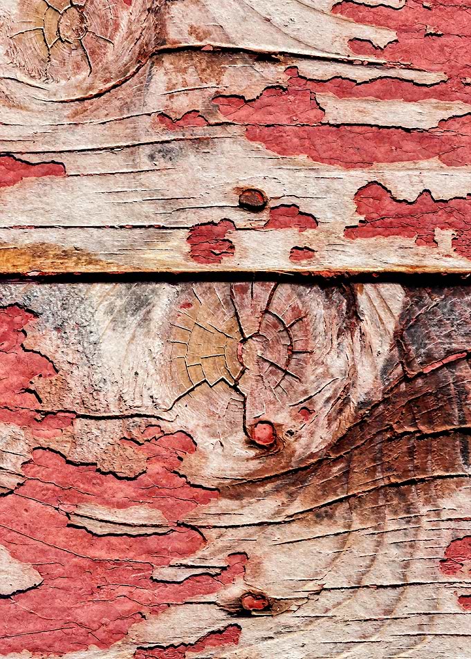 Old Knotty Wooden Planks