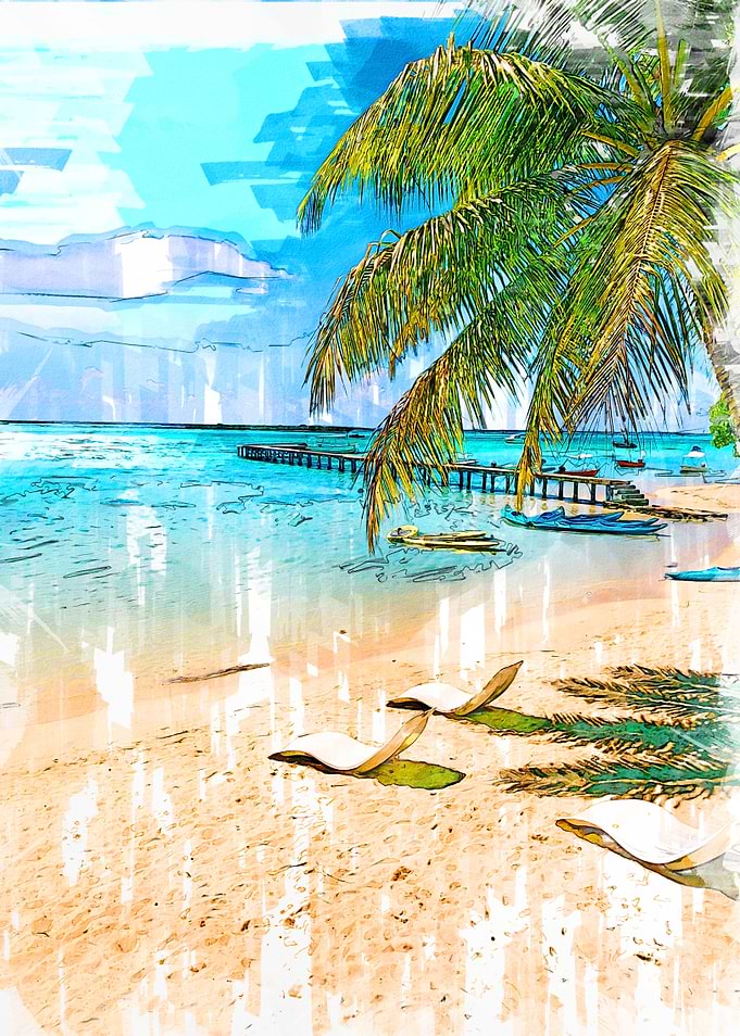 Beach French Polinesia