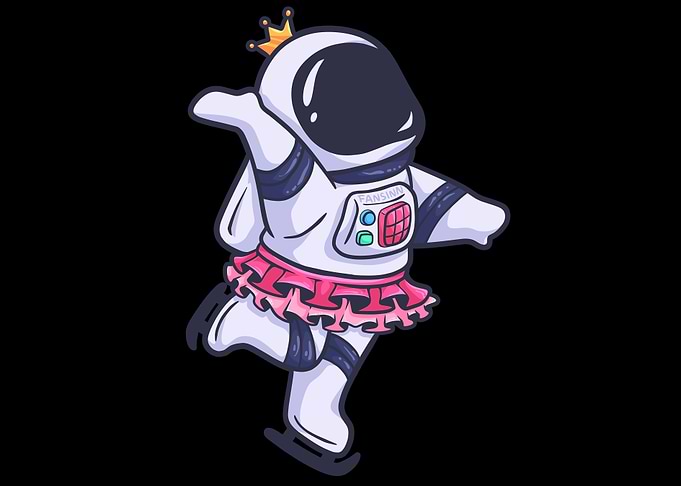 Astronaut Ice skating