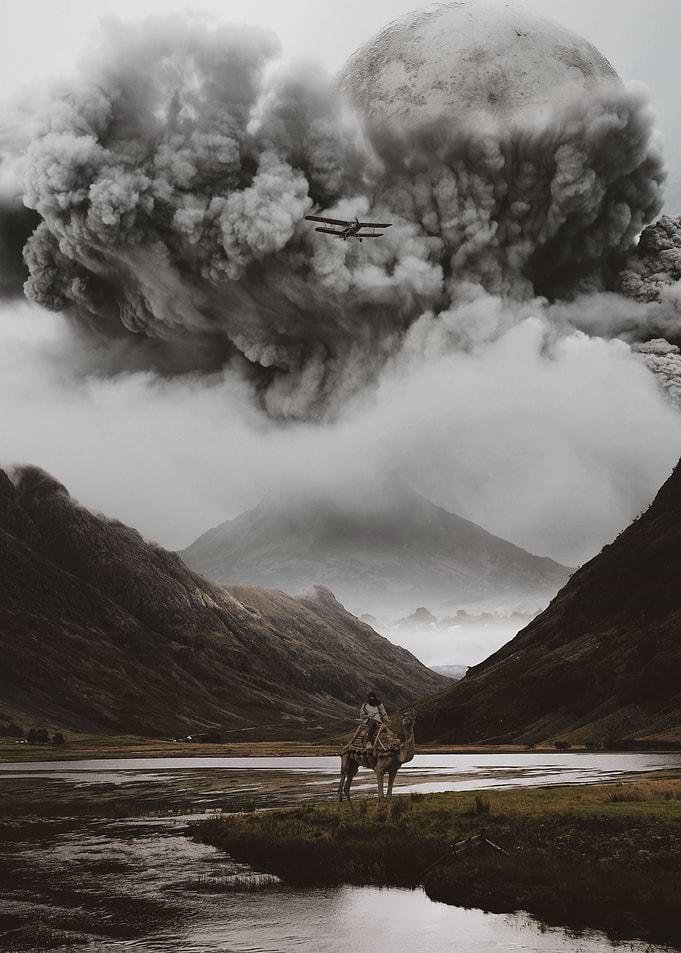 through the clouds